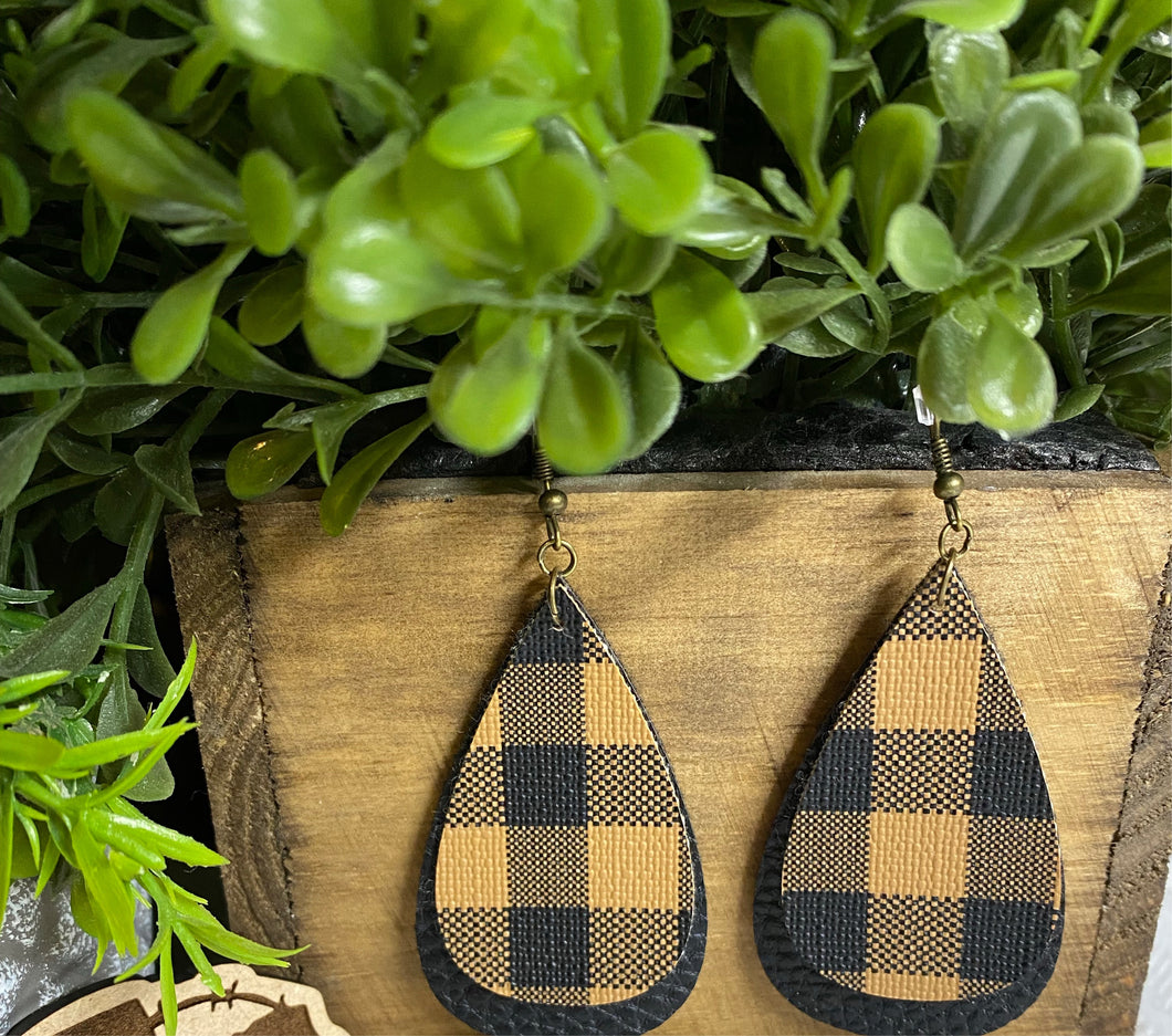 Bailey Buffalo Plaid Earrings